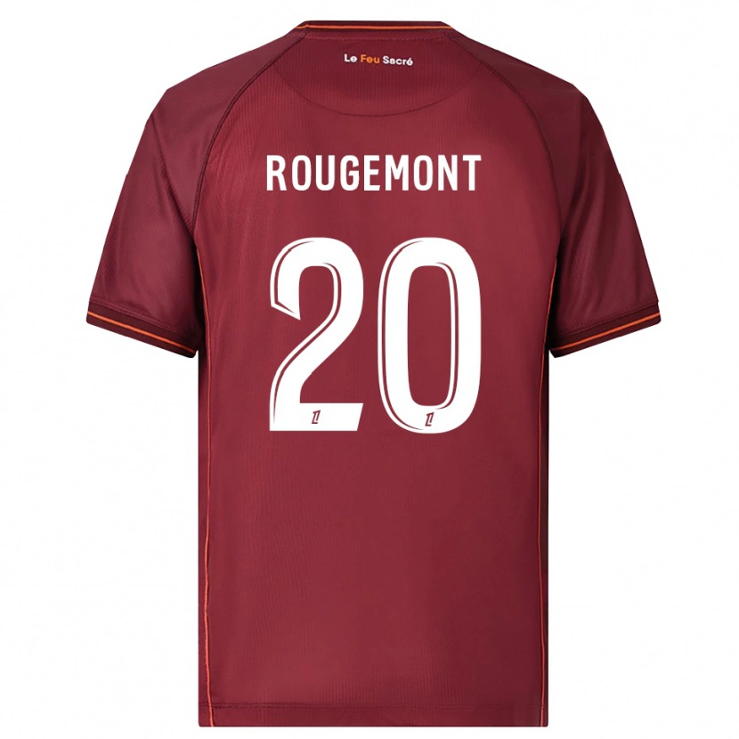 Danxen Damen Justine Rougemont #20 Burgunderrot Weiß Heimtrikot Trikot 2025/26 T-Shirt Österreich