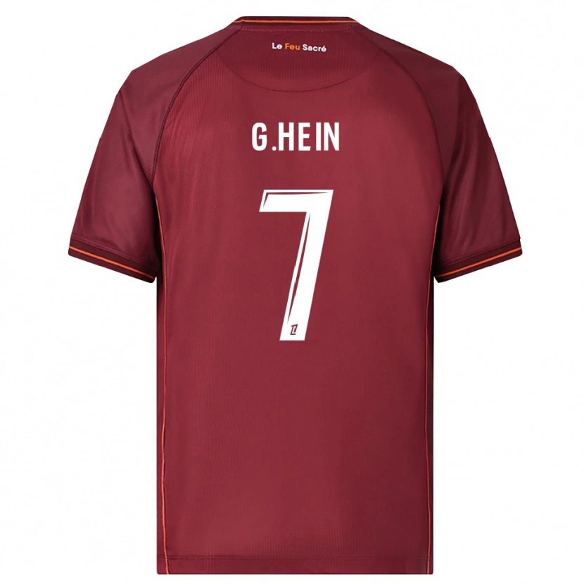 Danxen Damen Gauthier Hein #7 Burgunderrot Weiß Heimtrikot Trikot 2025/26 T-Shirt Österreich