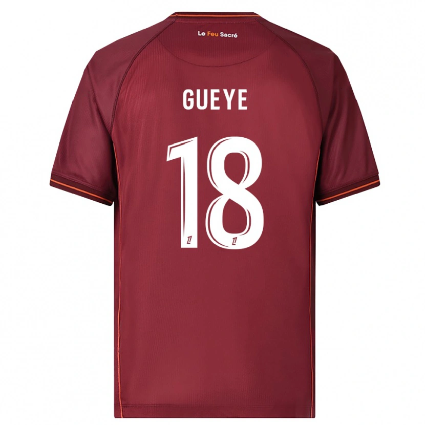 Danxen Damen Idrissa Gueye #18 Burgunderrot Weiß Heimtrikot Trikot 2025/26 T-Shirt Österreich
