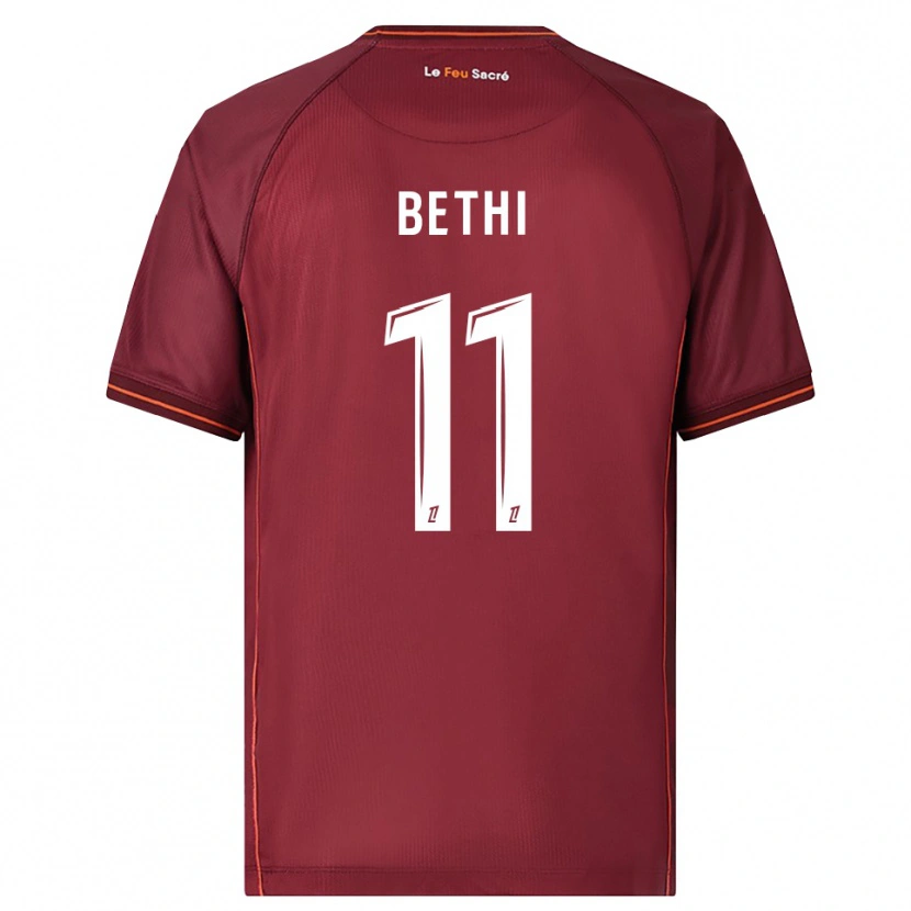 Danxen Damen Mélissa Bethi #11 Burgunderrot Weiß Heimtrikot Trikot 2025/26 T-Shirt Österreich