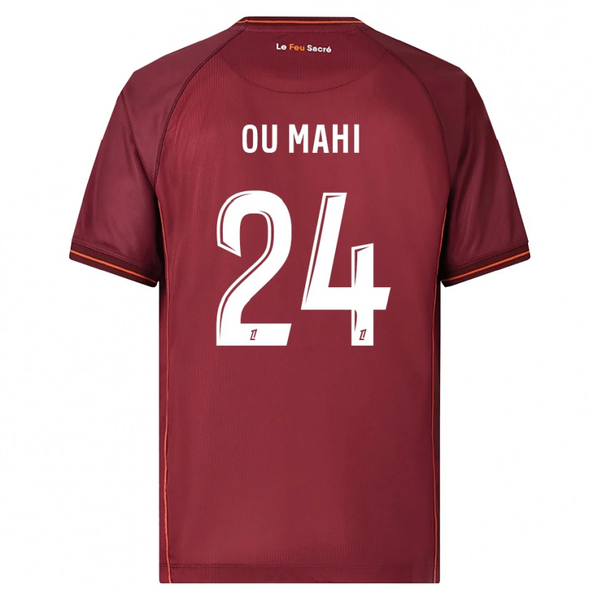 Danxen Damen Inès Ou Mahi #24 Burgunderrot Weiß Heimtrikot Trikot 2025/26 T-Shirt Österreich
