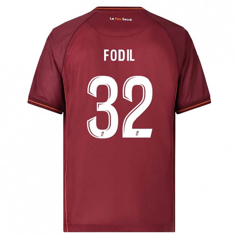 Danxen Damen Maria Fodil #32 Burgunderrot Weiß Heimtrikot Trikot 2025/26 T-Shirt Österreich
