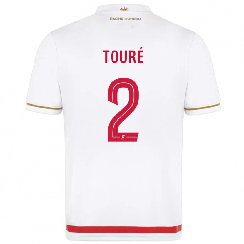 Danxen Damen Ilane Touré #2 Rot Weiß Heimtrikot Trikot 2025/26 T-Shirt Österreich