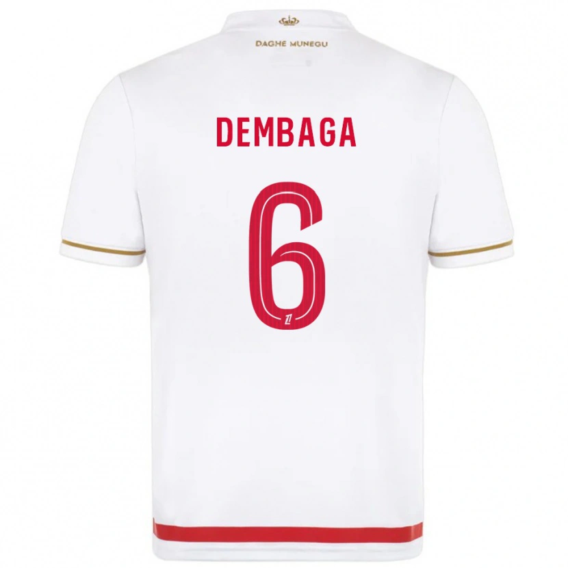 Danxen Damen Boubakar Dembaga #6 Rot Weiß Heimtrikot Trikot 2025/26 T-Shirt Österreich