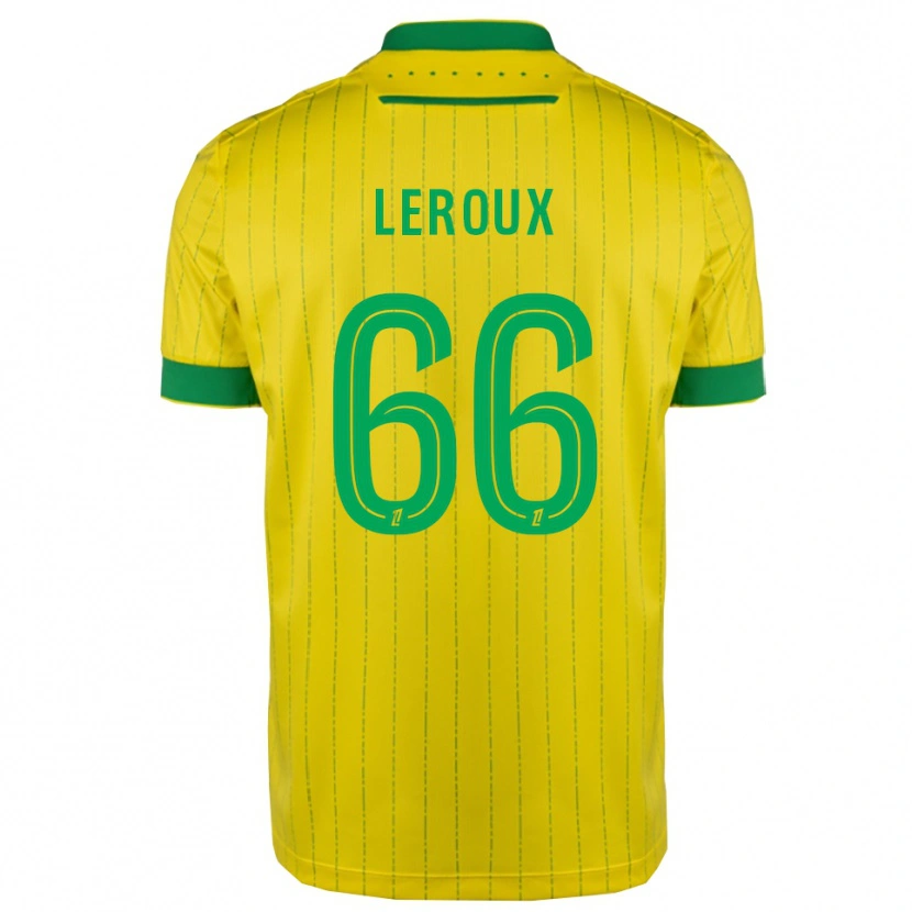 Danxen Damen Louis Leroux #66 Gelb Grün Heimtrikot Trikot 2025/26 T-Shirt Österreich