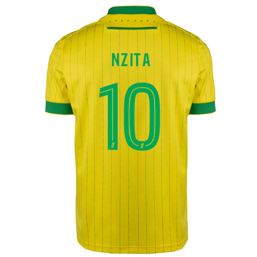 Danxen Damen Brayan Nzita #10 Gelb Grün Heimtrikot Trikot 2025/26 T-Shirt Österreich