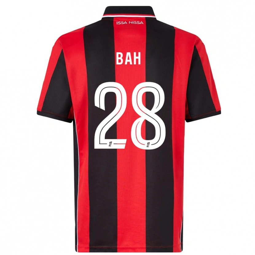 Danxen Damen Juma Bah #28 Rot Schwarz Heimtrikot Trikot 2025/26 T-Shirt Österreich