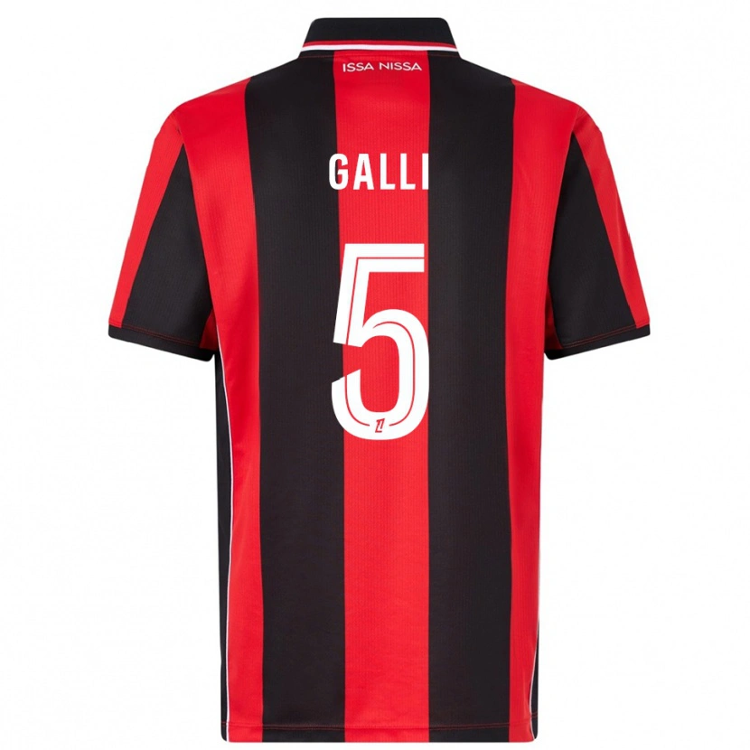 Danxen Damen Clara Galli #5 Rot Schwarz Heimtrikot Trikot 2025/26 T-Shirt Österreich