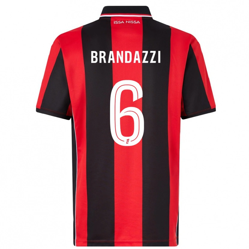 Danxen Damen Fiona Brandazzi #6 Rot Schwarz Heimtrikot Trikot 2025/26 T-Shirt Österreich