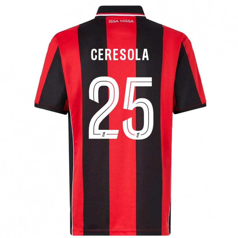 Danxen Damen Manon Ceresola #25 Rot Schwarz Heimtrikot Trikot 2025/26 T-Shirt Österreich
