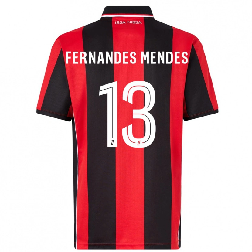 Danxen Damen Mathis Fernandes Mendes #13 Rot Schwarz Heimtrikot Trikot 2025/26 T-Shirt Österreich