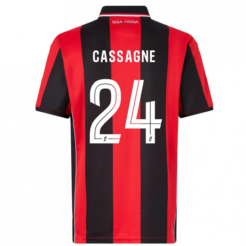 Danxen Damen Léa Cassagne #24 Rot Schwarz Heimtrikot Trikot 2025/26 T-Shirt Österreich