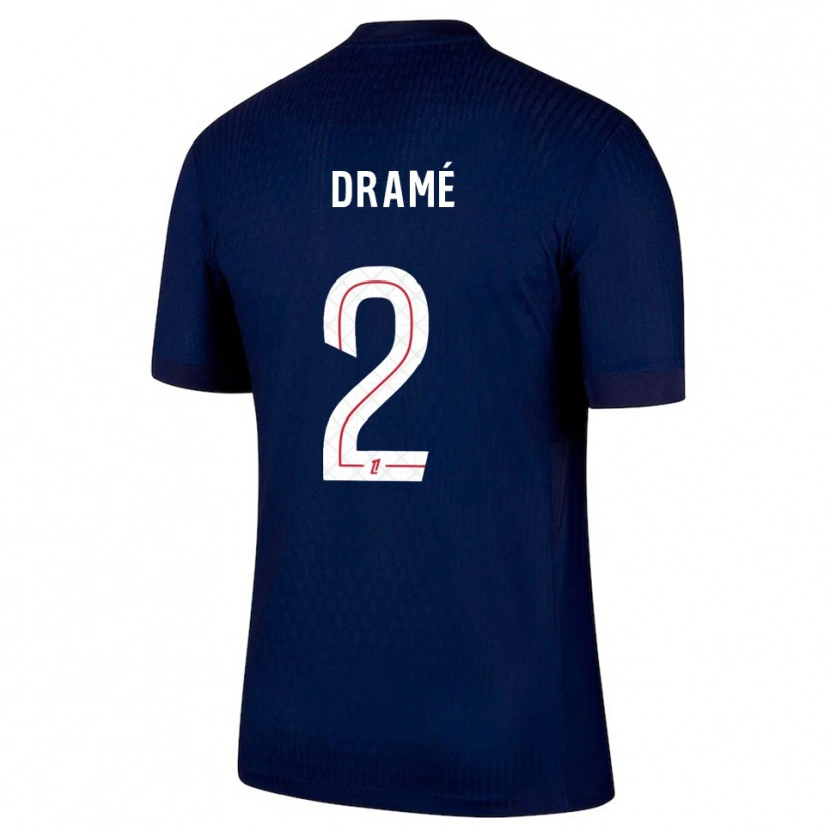 Danxen Damen Abdou Fanné-Dramé #2 Marine Rot Heimtrikot Trikot 2025/26 T-Shirt Österreich