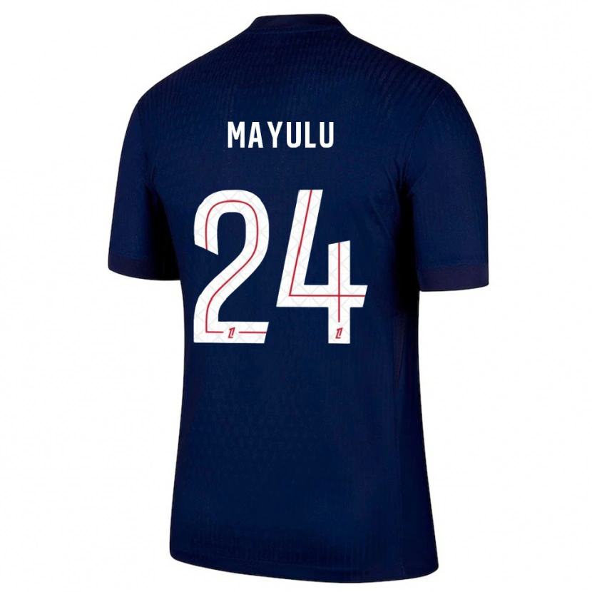 Danxen Damen Senny Mayulu #24 Marine Rot Heimtrikot Trikot 2025/26 T-Shirt Österreich