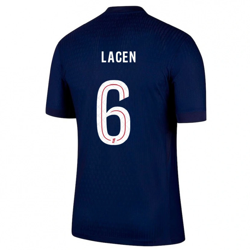 Danxen Damen Michaël Lacen #6 Marine Rot Heimtrikot Trikot 2025/26 T-Shirt Österreich