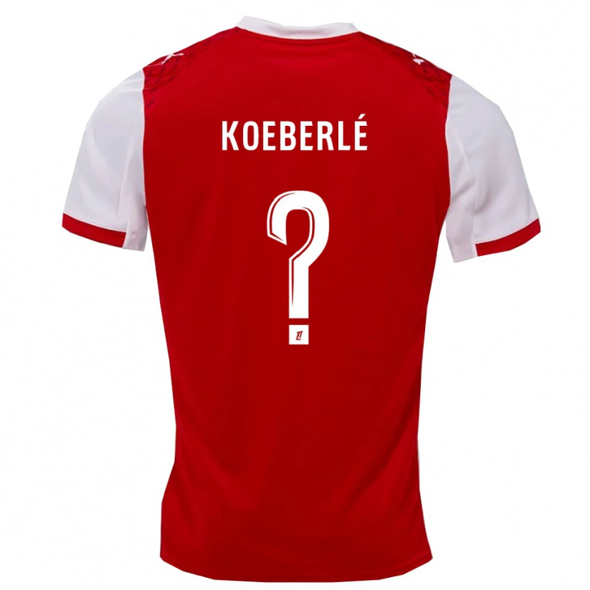Danxen Damen Samuel Koeberlé #0 Rot Weiß Heimtrikot Trikot 2025/26 T-Shirt Österreich