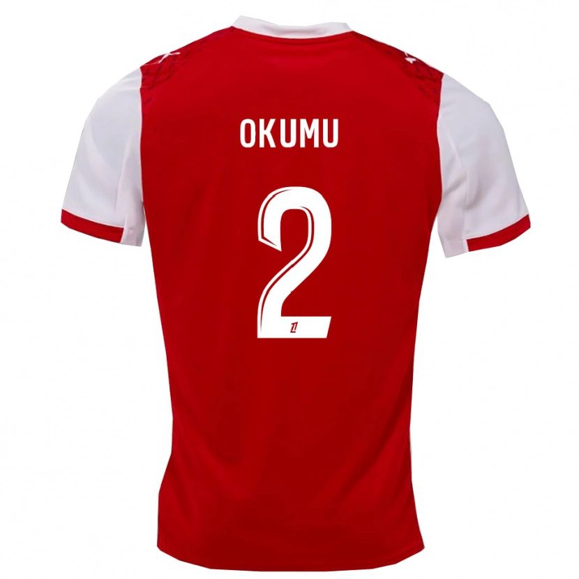 Danxen Damen Joseph Okumu #2 Rot Weiß Heimtrikot Trikot 2025/26 T-Shirt Österreich