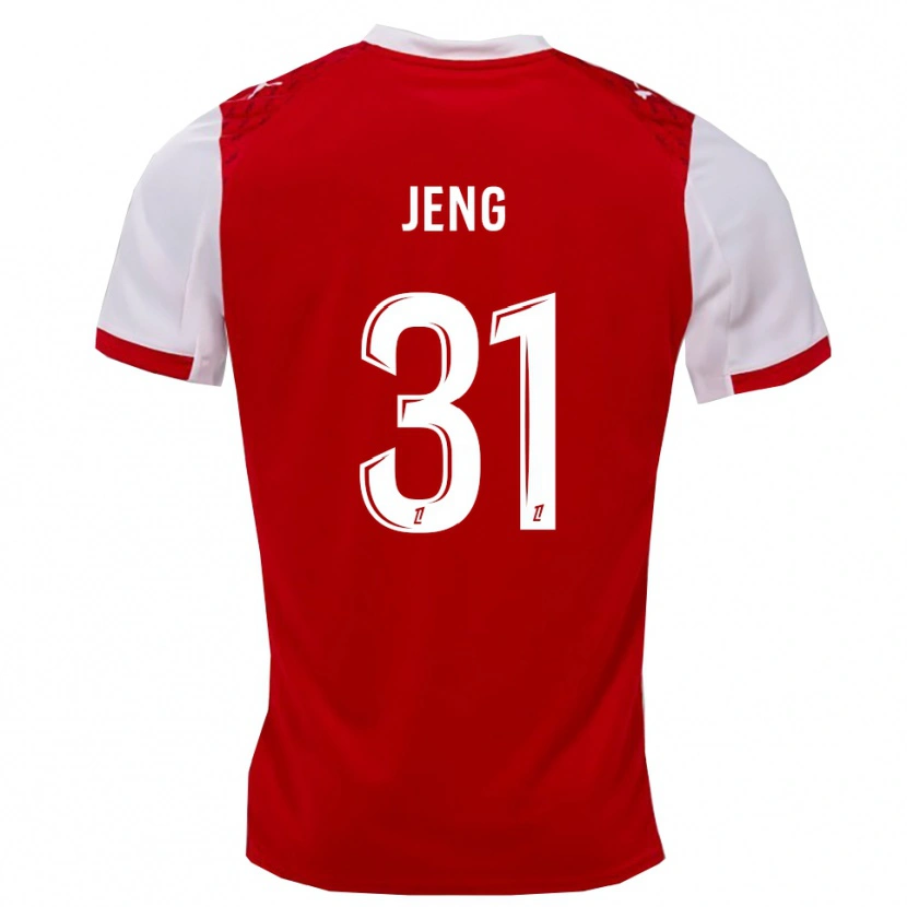 Danxen Damen Malcolm Jeng #31 Rot Weiß Heimtrikot Trikot 2025/26 T-Shirt Österreich