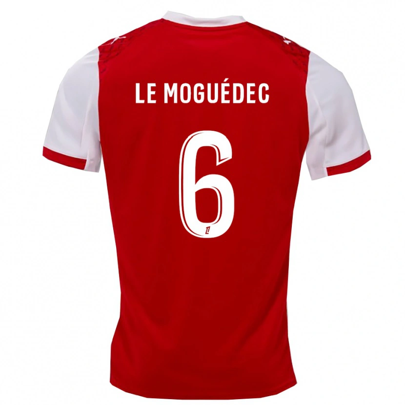 Danxen Damen Anaële Le Moguédec #6 Rot Weiß Heimtrikot Trikot 2025/26 T-Shirt Österreich