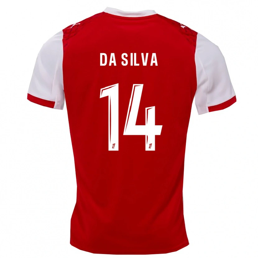 Danxen Damen Edmilson Mendes Da Silva #14 Rot Weiß Heimtrikot Trikot 2025/26 T-Shirt Österreich