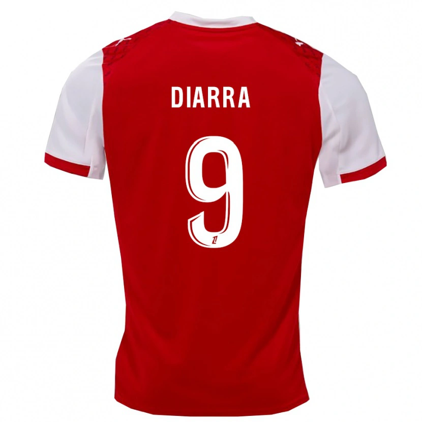 Danxen Damen Thiemoko Diarra #9 Rot Weiß Heimtrikot Trikot 2025/26 T-Shirt Österreich