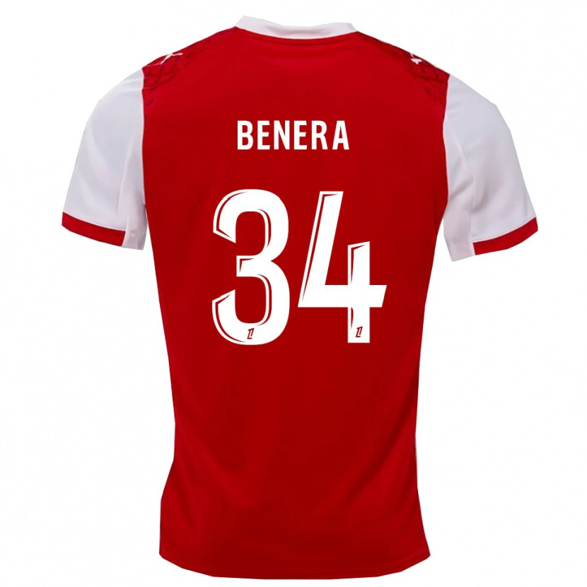 Danxen Damen Ummene Benera #34 Rot Weiß Heimtrikot Trikot 2025/26 T-Shirt Österreich