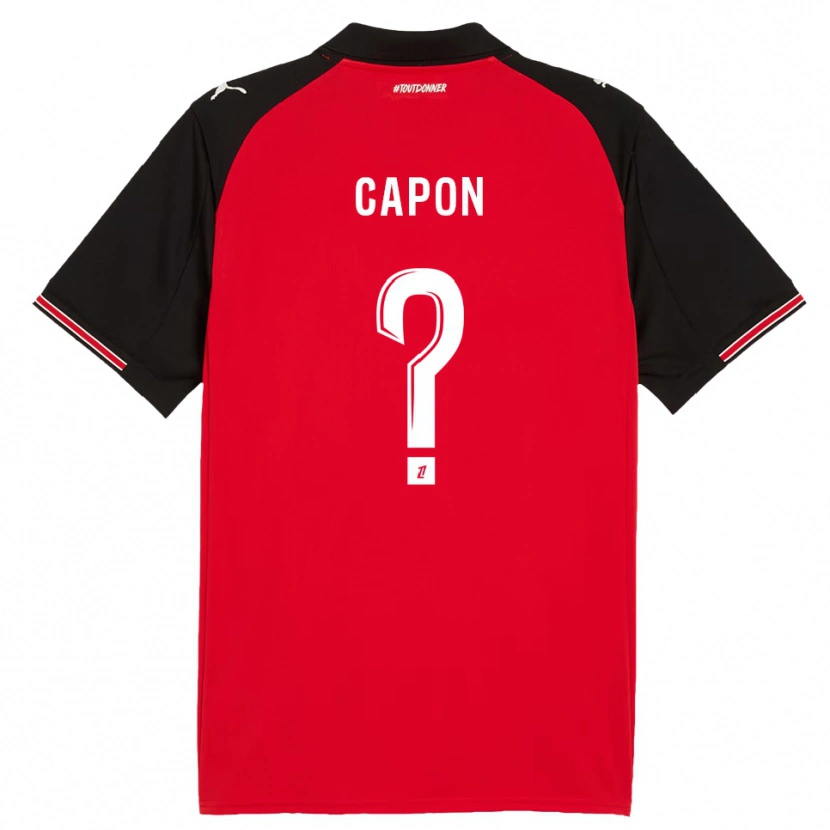 Danxen Damen José Capon #0 Rot Schwarz Heimtrikot Trikot 2025/26 T-Shirt Österreich