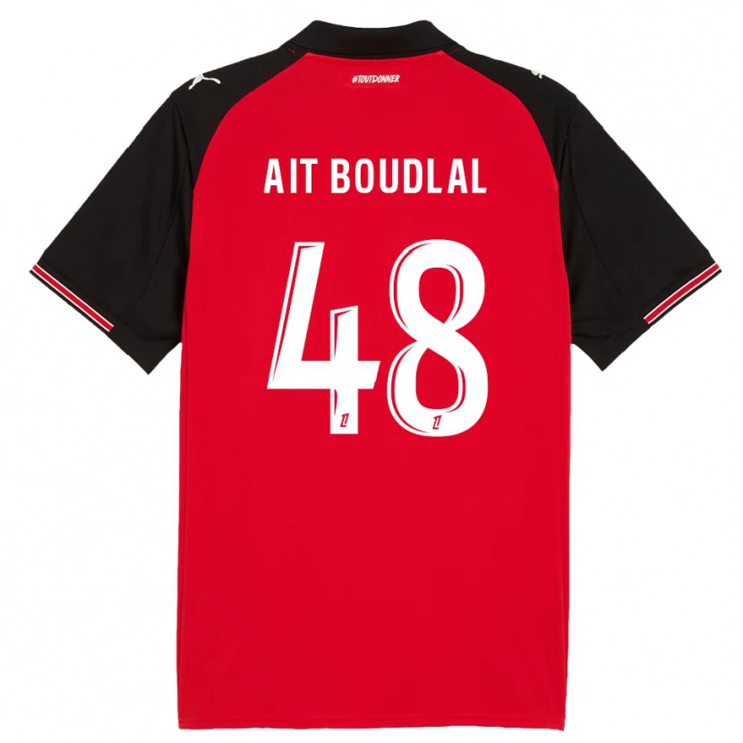 Danxen Damen Abdelhamid Ait Boudlal #48 Rot Schwarz Heimtrikot Trikot 2025/26 T-Shirt Österreich