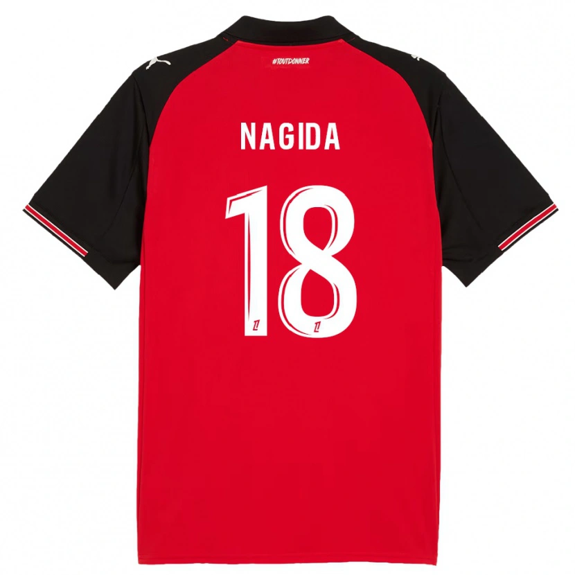 Danxen Damen Mahamadou Nagida #18 Rot Schwarz Heimtrikot Trikot 2025/26 T-Shirt Österreich
