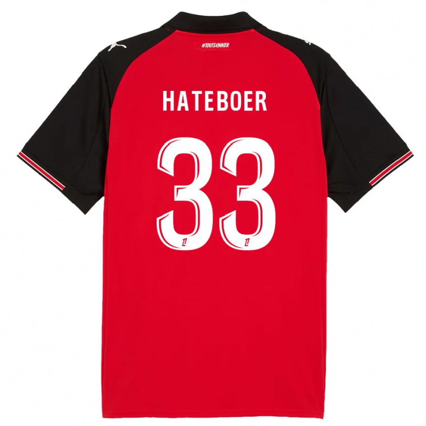 Danxen Damen Hans Hateboer #33 Rot Schwarz Heimtrikot Trikot 2025/26 T-Shirt Österreich