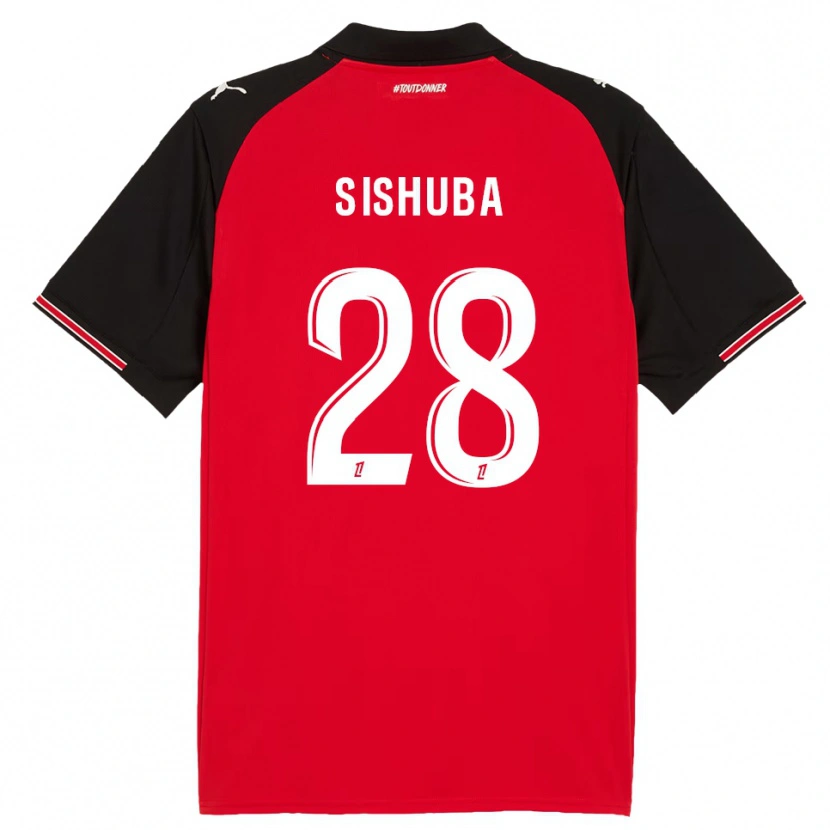 Danxen Damen Ayanda Sishuba #28 Rot Schwarz Heimtrikot Trikot 2025/26 T-Shirt Österreich