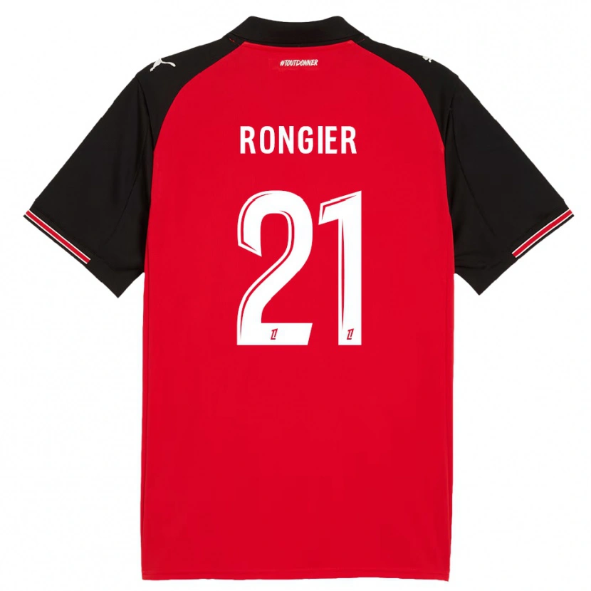 Danxen Damen Valentin Rongier #21 Rot Schwarz Heimtrikot Trikot 2025/26 T-Shirt Österreich