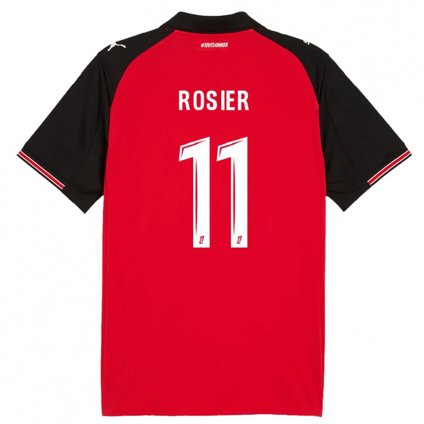 Danxen Damen Lucas Rosier #11 Rot Schwarz Heimtrikot Trikot 2025/26 T-Shirt Österreich