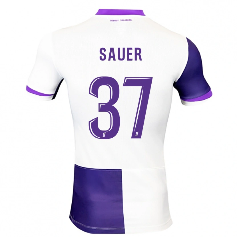 Danxen Damen Mario Sauer #37 Lila Weiß Heimtrikot Trikot 2025/26 T-Shirt Österreich