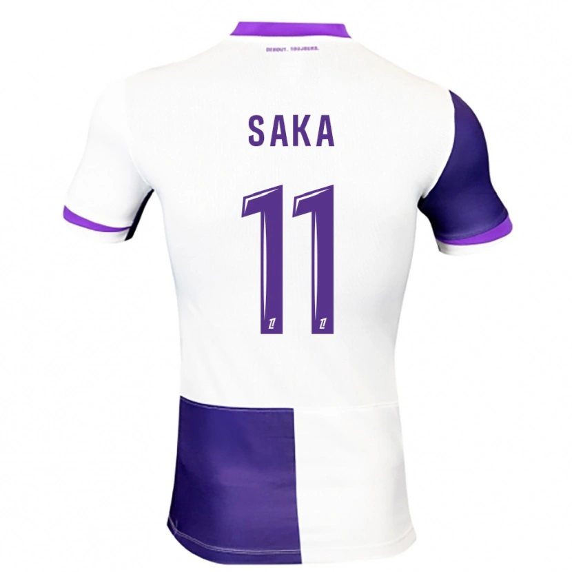 Danxen Damen Mathis Saka #11 Lila Weiß Heimtrikot Trikot 2025/26 T-Shirt Österreich