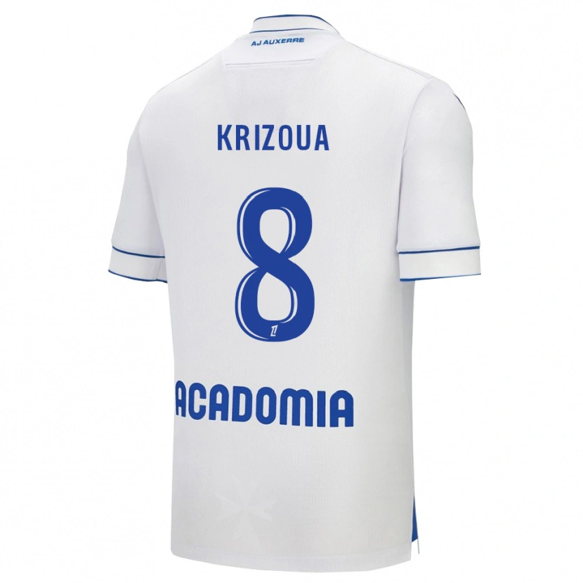 Danxen Damen Alvin Krizoua #8 Weiß Blau Heimtrikot Trikot 2025/26 T-Shirt Österreich
