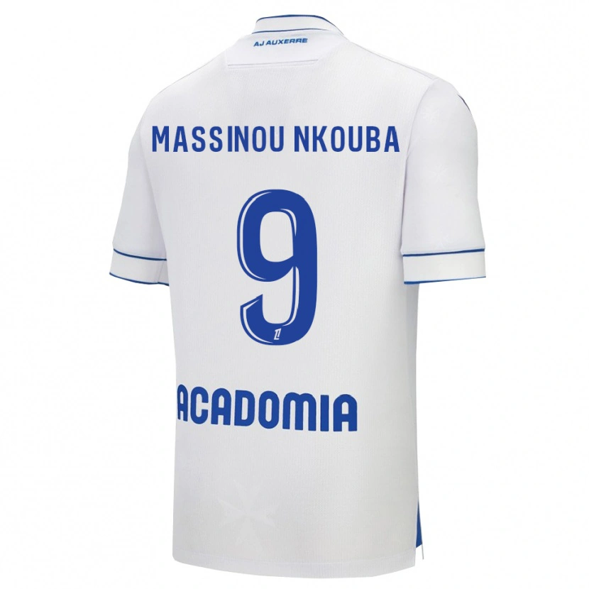 Danxen Damen Pierre Massinou Nkouba #9 Weiß Blau Heimtrikot Trikot 2025/26 T-Shirt Österreich