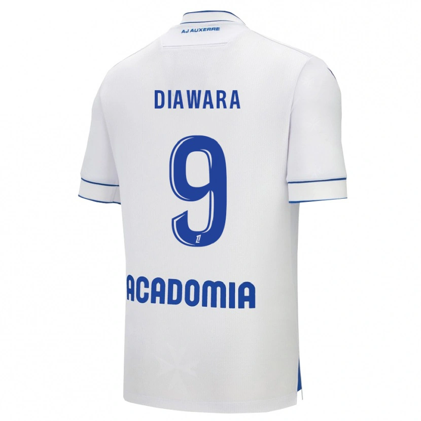 Danxen Damen Tidiane Diawara #9 Weiß Blau Heimtrikot Trikot 2025/26 T-Shirt Österreich