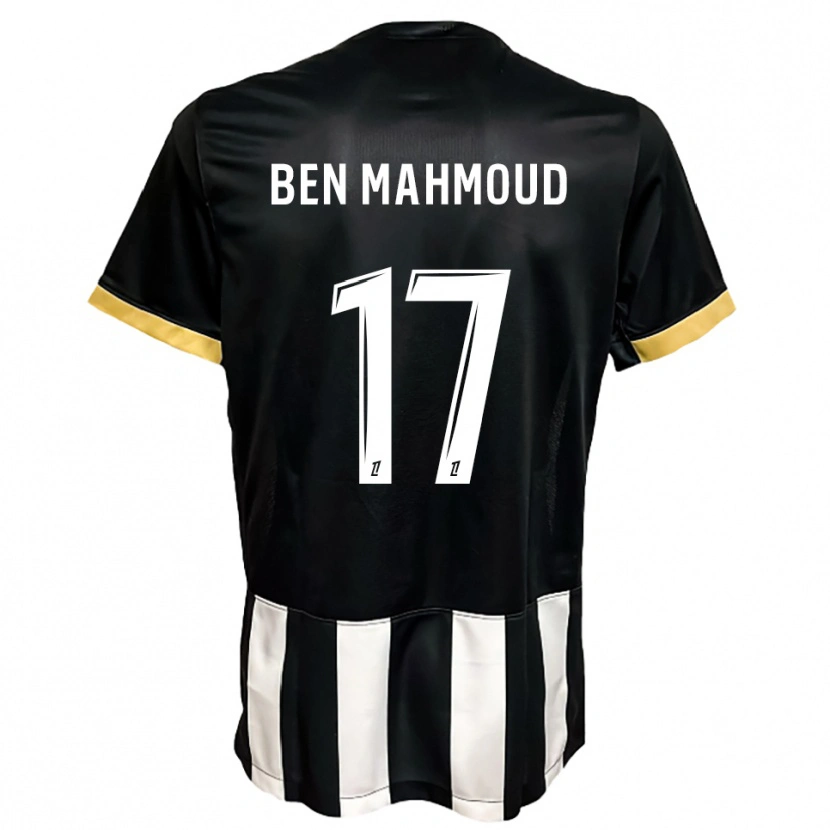 Danxen Damen Yessine Ben Mahmoud #17 Schwarz Weiß Heimtrikot Trikot 2025/26 T-Shirt Österreich