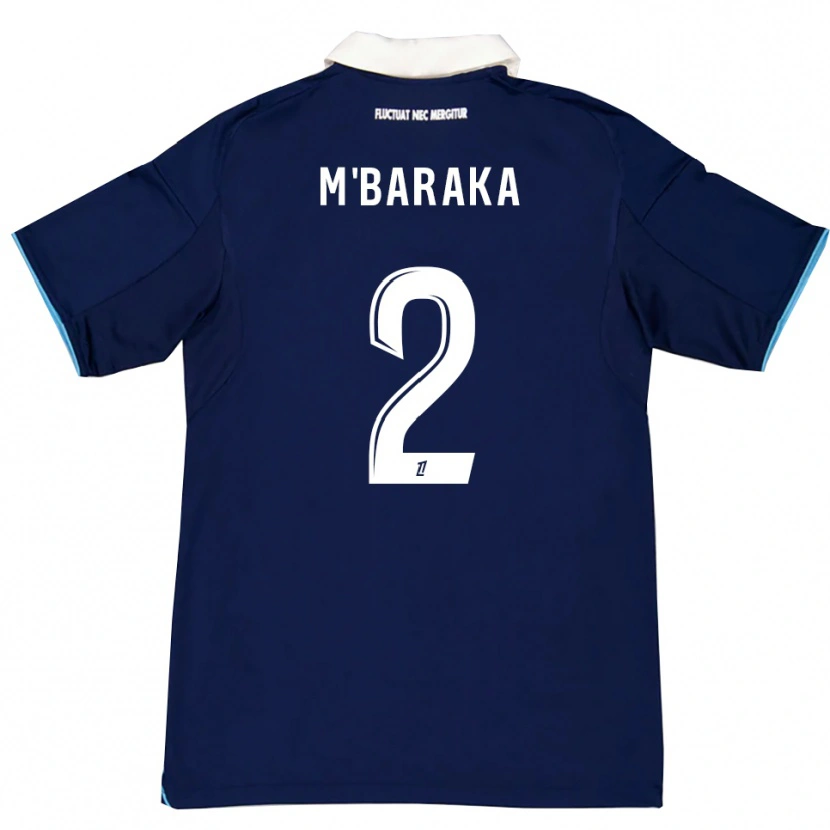Danxen Damen Abdallah M'baraka #2 Dunkelblau Weiß Heimtrikot Trikot 2025/26 T-Shirt Österreich