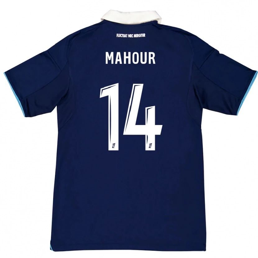 Danxen Damen Samy Mahour #14 Dunkelblau Weiß Heimtrikot Trikot 2025/26 T-Shirt Österreich