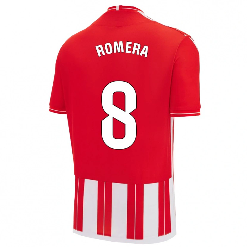 Danxen Damen Miguel Romera #8 Rot Weiß Heimtrikot Trikot 2025/26 T-Shirt Österreich