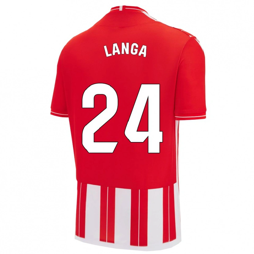 Danxen Damen Bruno Langa #24 Rot Weiß Heimtrikot Trikot 2025/26 T-Shirt Österreich