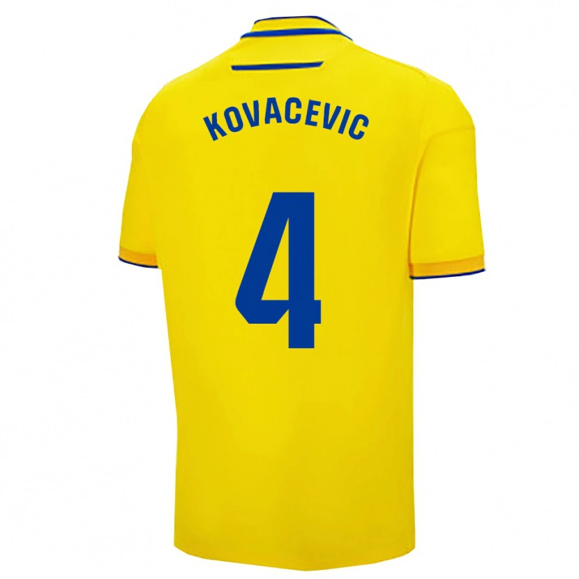 Danxen Damen Bojan Kovacevic #4 Gelb Marine Heimtrikot Trikot 2025/26 T-Shirt Österreich