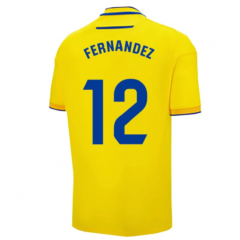 Danxen Damen Sandra Fernández León #12 Gelb Marine Heimtrikot Trikot 2025/26 T-Shirt Österreich