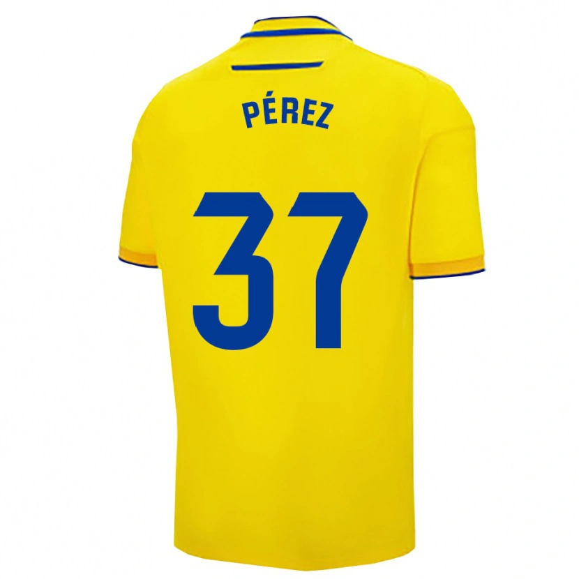 Danxen Damen David Pérez #37 Gelb Marine Heimtrikot Trikot 2025/26 T-Shirt Österreich