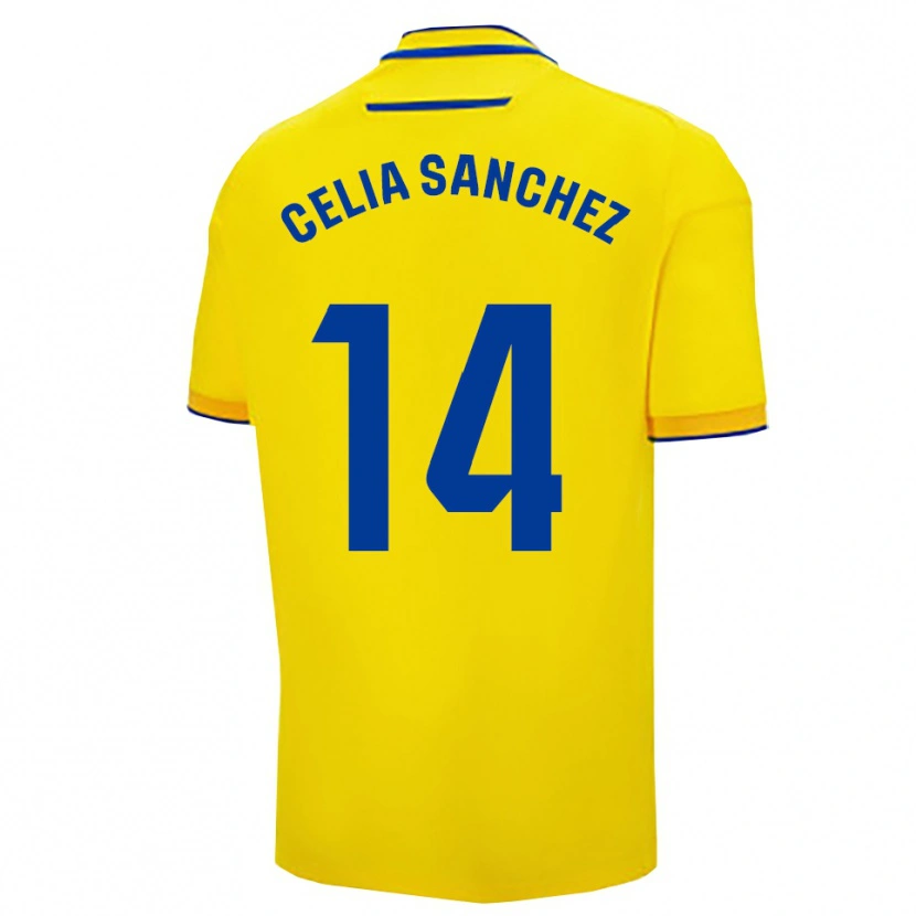 Danxen Damen Celia Sánchez García #14 Gelb Marine Heimtrikot Trikot 2025/26 T-Shirt Österreich
