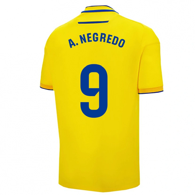 Danxen Damen Álvaro Negredo #9 Gelb Marine Heimtrikot Trikot 2025/26 T-Shirt Österreich