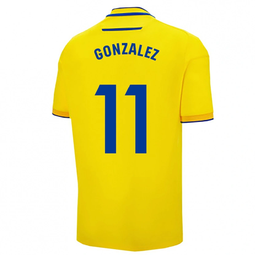 Danxen Damen Chus González #11 Gelb Marine Heimtrikot Trikot 2025/26 T-Shirt Österreich
