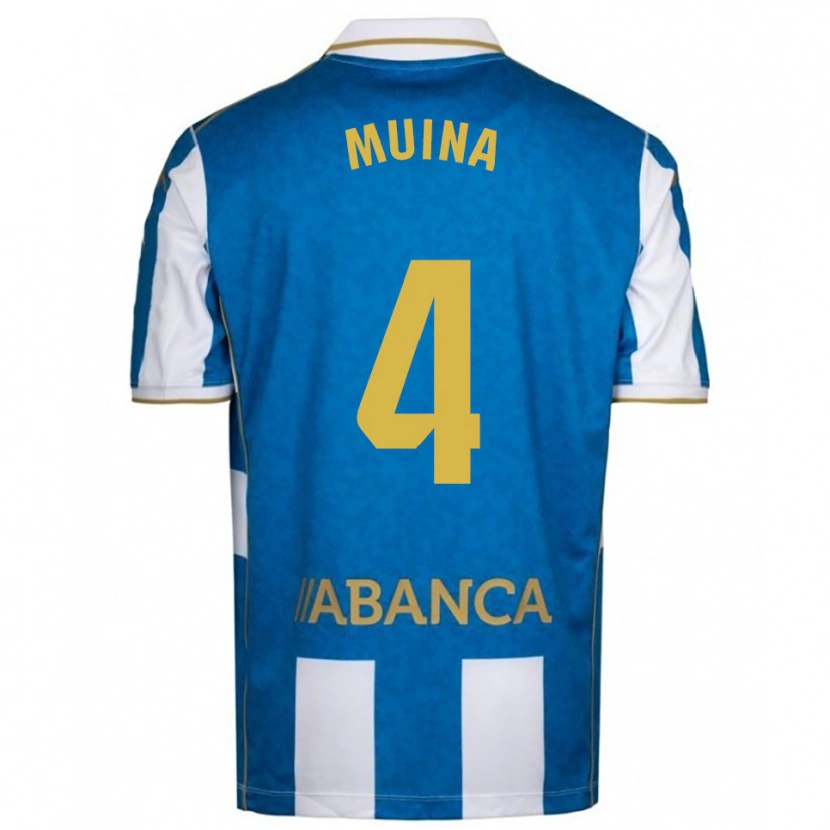 Danxen Damen Henar Muiña #4 Weiß Blau Heimtrikot Trikot 2025/26 T-Shirt Österreich